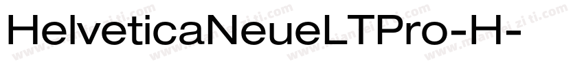 HelveticaNeueLTPro-H字体转换