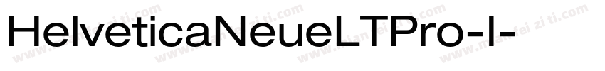 HelveticaNeueLTPro-I字体转换