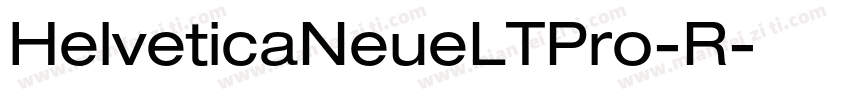 HelveticaNeueLTPro-R字体转换