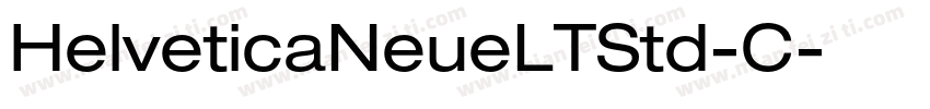 HelveticaNeueLTStd-C字体转换