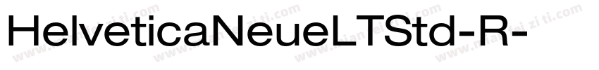 HelveticaNeueLTStd-R字体转换