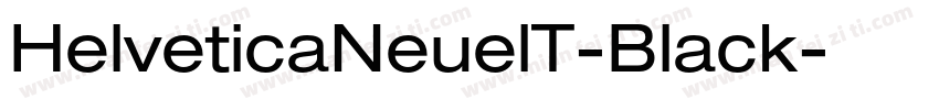 HelveticaNeuelT-Black字体转换