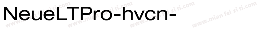 NeueLTPro-hvcn字体转换