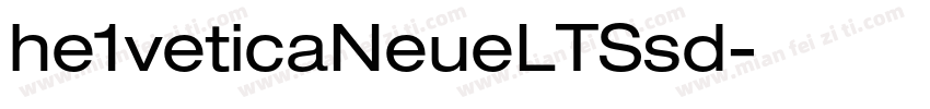 he1veticaNeueLTSsd字体转换