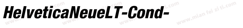 HelveticaNeueLT-Cond字体转换