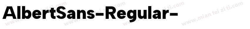AlbertSans-Regular字体转换