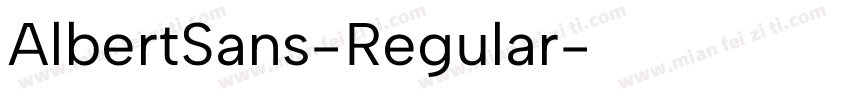 AlbertSans-Regular字体转换