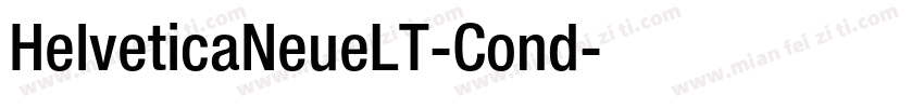 HelveticaNeueLT-Cond字体转换
