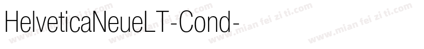 HelveticaNeueLT-Cond字体转换