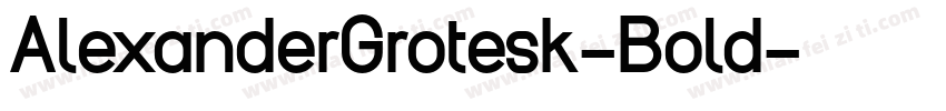 AlexanderGrotesk-Bold字体转换
