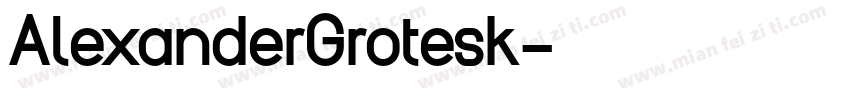 AlexanderGrotesk字体转换