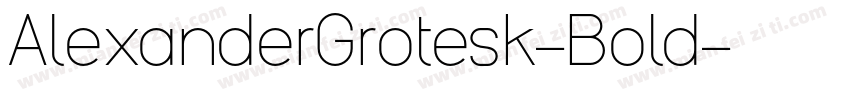 AlexanderGrotesk-Bold字体转换
