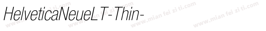 HelveticaNeueLT-Thin字体转换
