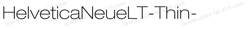 HelveticaNeueLT-Thin字体转换