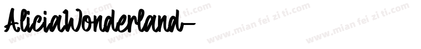 AliciaWonderland字体转换