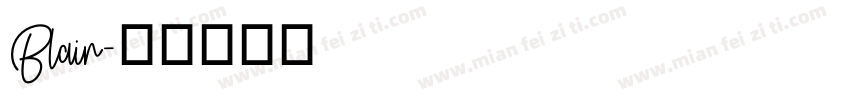 Blair字体转换
