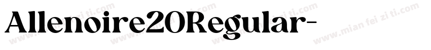 Allenoire20Regular字体转换