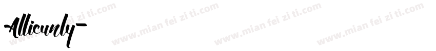 Allicunly字体转换