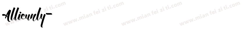Allicunly字体转换