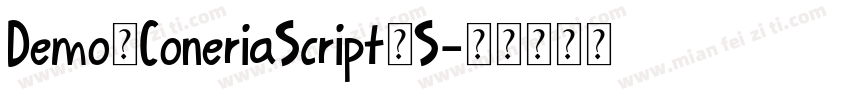 Demo_ConeriaScript_S字体转换