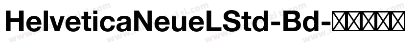 HelveticaNeueLStd-Bd字体转换