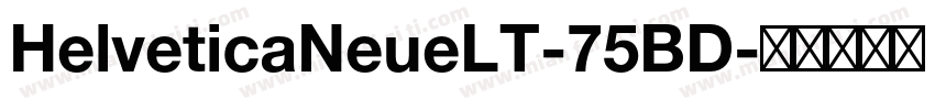HelveticaNeueLT-75BD字体转换