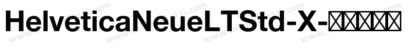HelveticaNeueLTStd-X字体转换