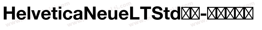 HelveticaNeueLTStd系列字体转换