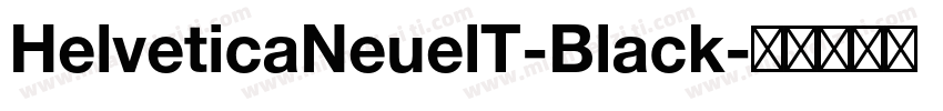 HelveticaNeuelT-Black字体转换