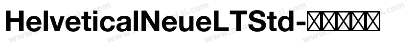 HelveticalNeueLTStd字体转换