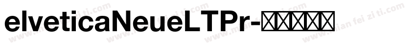 elveticaNeueLTPr字体转换