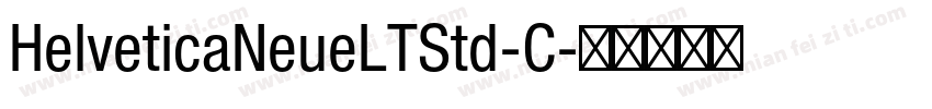 HelveticaNeueLTStd-C字体转换