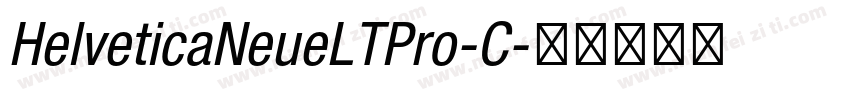 HelveticaNeueLTPro-C字体转换