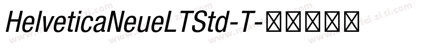 HelveticaNeueLTStd-T字体转换