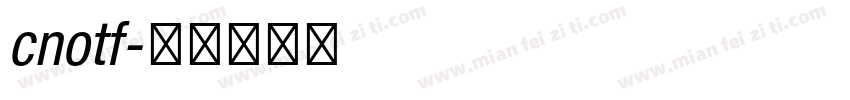 cnotf字体转换