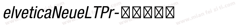 elveticaNeueLTPr字体转换