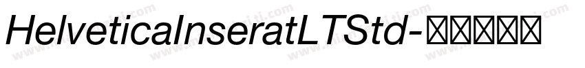 HelveticaInseratLTStd字体转换