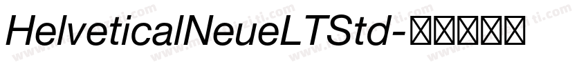 HelveticalNeueLTStd字体转换
