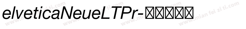 elveticaNeueLTPr字体转换