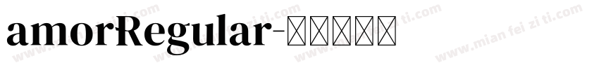 amorRegular字体转换