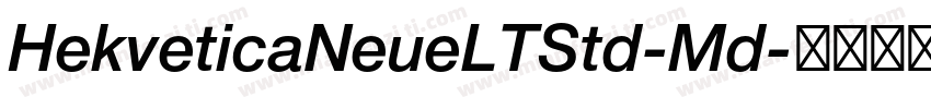 HekveticaNeueLTStd-Md字体转换