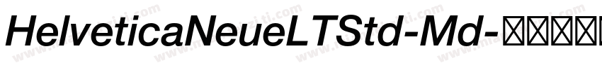 HelveticaNeueLTStd-Md字体转换