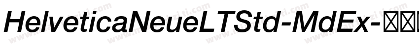 HelveticaNeueLTStd-MdEx字体转换