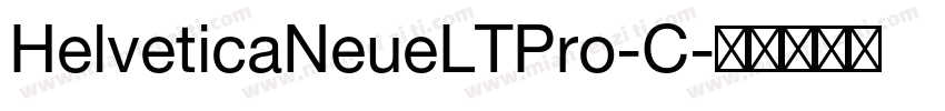 HelveticaNeueLTPro-C字体转换