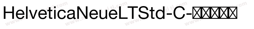 HelveticaNeueLTStd-C字体转换