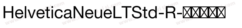 HelveticaNeueLTStd-R字体转换