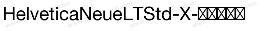 HelveticaNeueLTStd-X字体转换