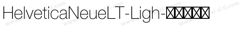 HelveticaNeueLT-Ligh字体转换