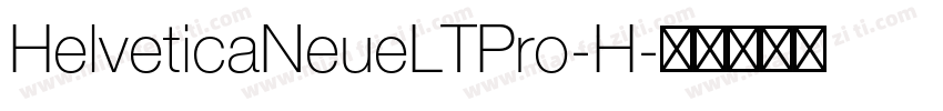 HelveticaNeueLTPro-H字体转换