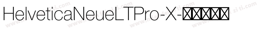 HelveticaNeueLTPro-X字体转换